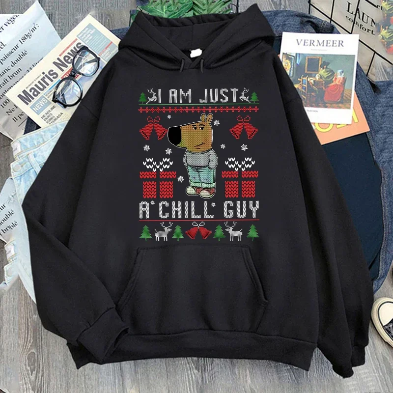 2025 Vianočné chladenie Guy Hoodie Men Ženy Vintage harajuku módne mikiny