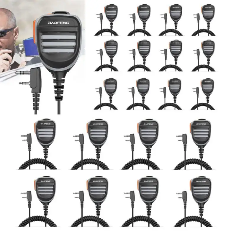 2025 Walkie Talkie Speaker Ptt Mic baofeng Intercom slúchadlo mikrofón UV-5R 888S UV8tyt Hand Microfone Prenosný zvuk