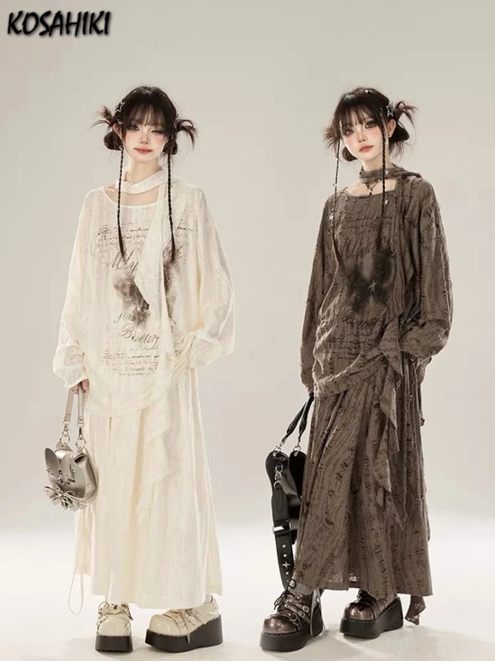 2025 Y2K estetické motýľové tlačiarenské vrcholy letné tričko s nadmerným výtvarným odevom