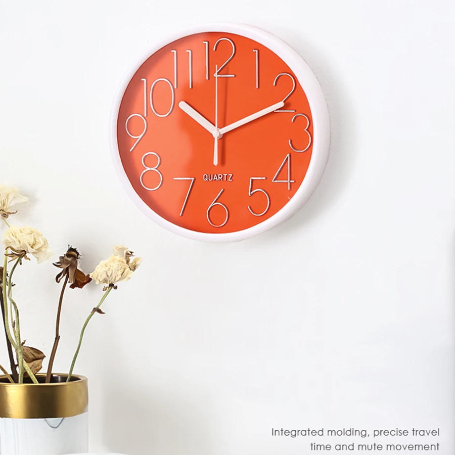 20cm Nordic Wall Clock Moderný dizajn priehľadné sklo Minimalizmus 3D visiace hodinky Horloge nástenná kancelária obývacia izba Domáca výzdoba