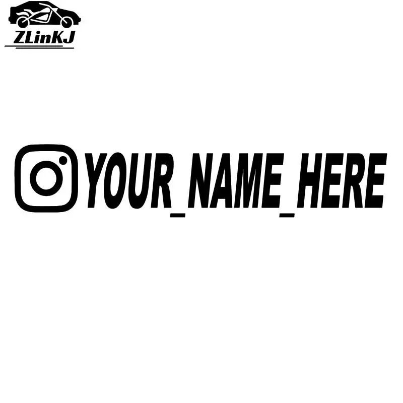 20cmx4cm dekoratívna Instagramová nálepka vinylové nálepky Motocyklové nálepky automobilov （nie je prispôsobiteľné）