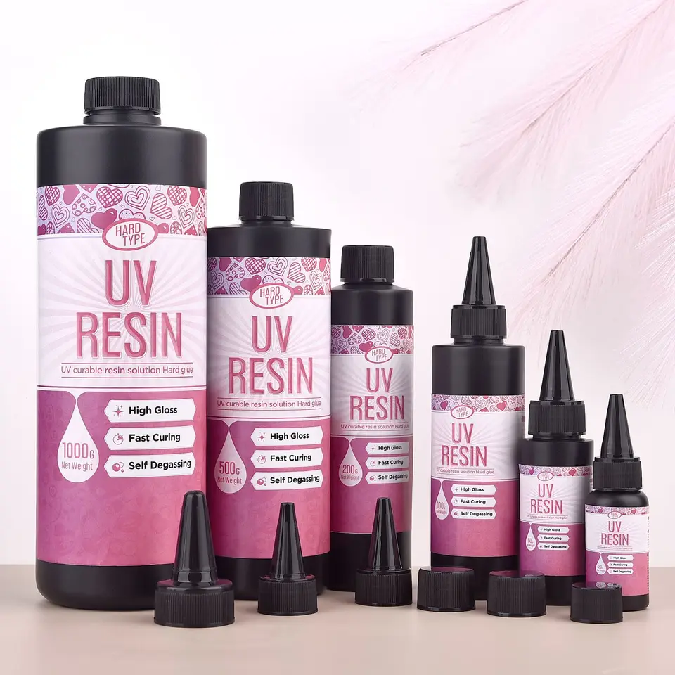 20g/50 g/100g krištáľová živice UV lepidlo DIY šperky, vďaka čomu vysoká tvrdosť rýchlo sušuje epoxidová uV žiarovka lepidla
