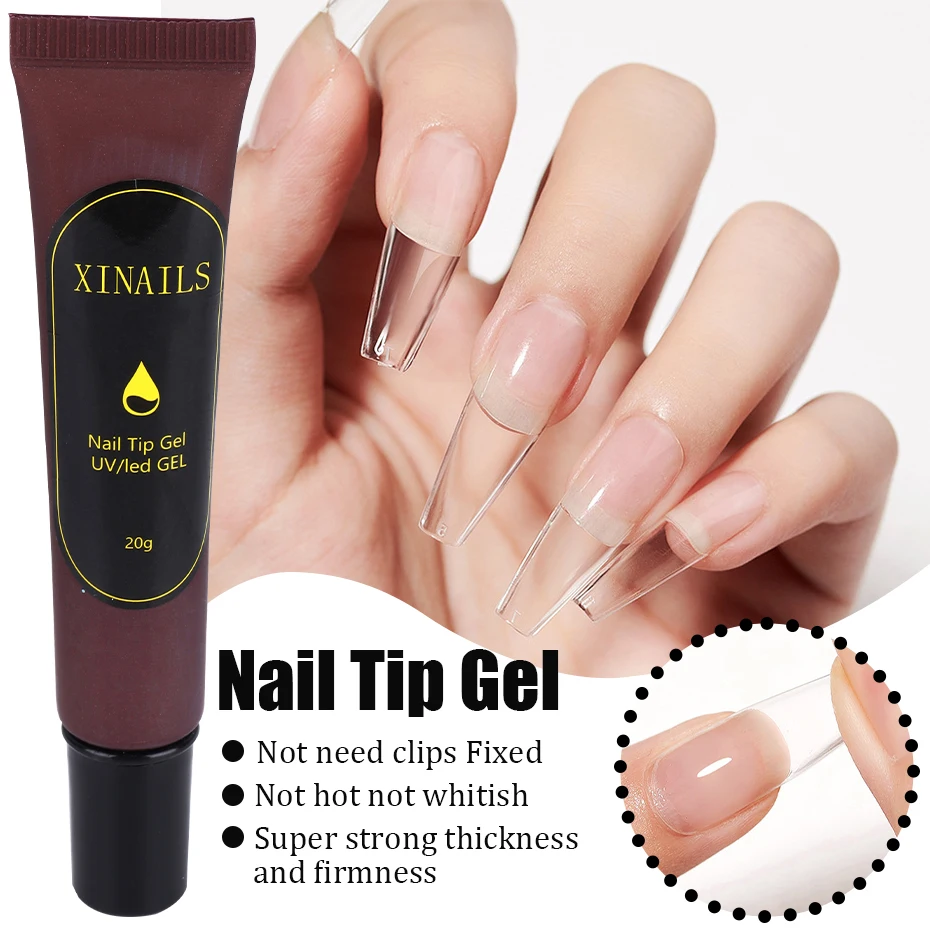 20G TIPS na nechty GEL TRESTNÁ ROZHODNÁ APRIVÁLNA kefka Akrylové falošné špičky lak