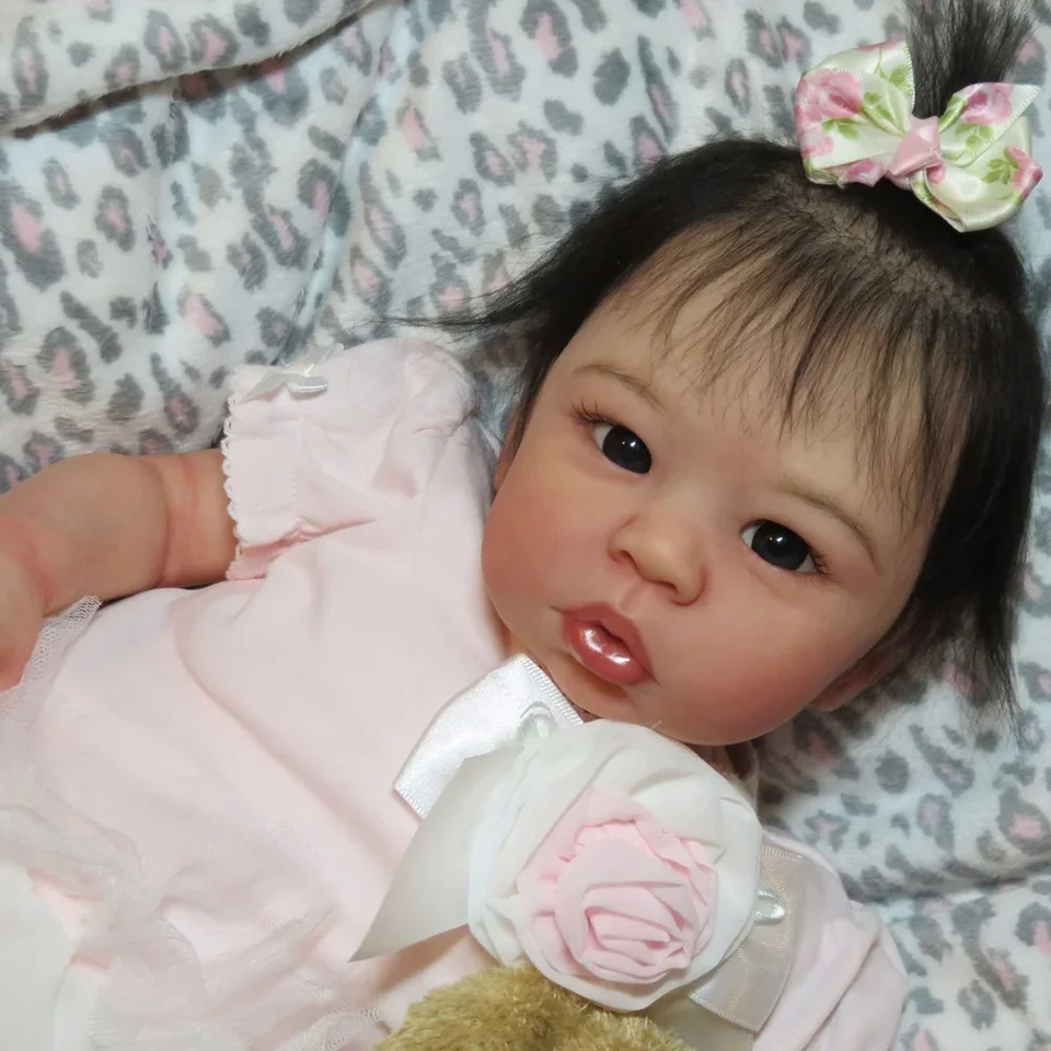 20inch Reborn Kit Eleanor Anne Open Eyes Baby nedokončené nenatreté diely pre bábiky s telom a očami Muñeca Kit Reborn Bebés Reborn