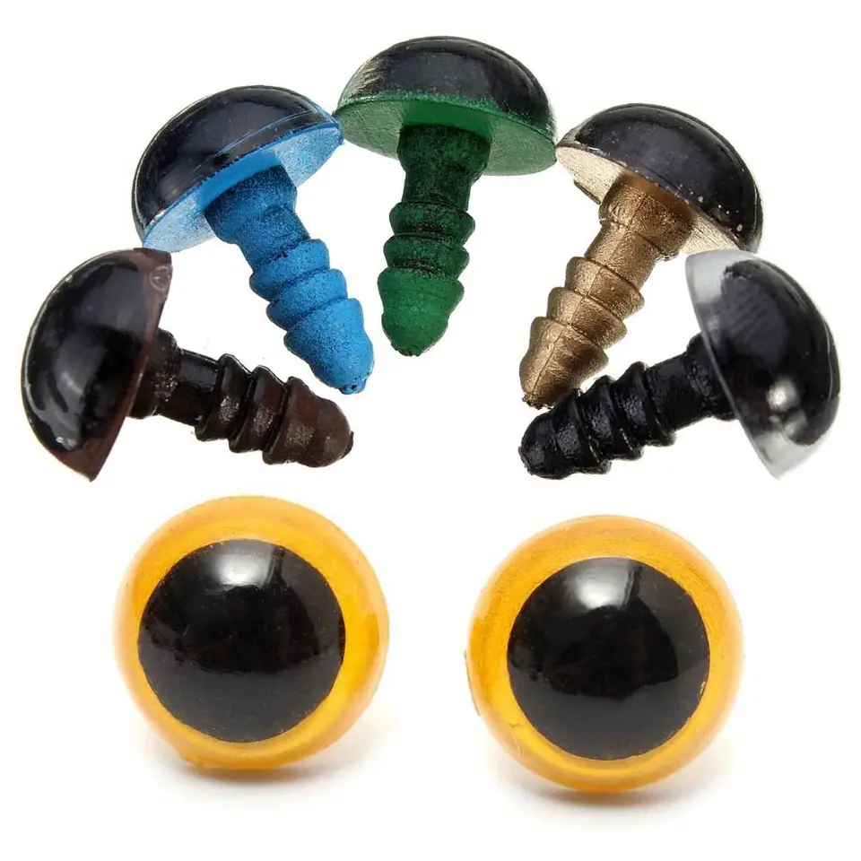 20ks/10 -klapky plnené hračky s dielmi s práčkami Dolls DIY Crafts Tools Eyes Crafts Bear Animal Accessories Puppet Crystal Eye