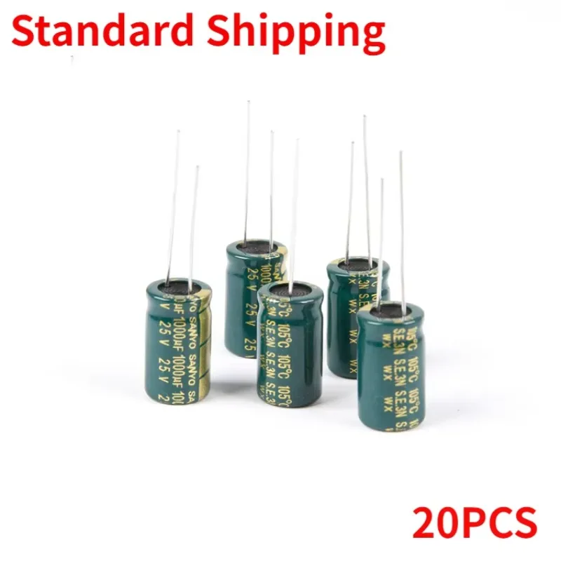 20ks 1000UF 25 V FM Interný odpor Vysokofrekvenčný kondenzátor pre RC FPV Drone 30a 40A ESC F3 F4 F7 Flight Controller