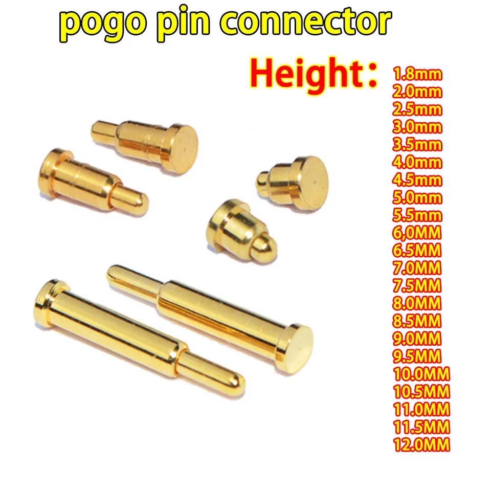 20ks 2,5/3/3,5/4/4,5/5,5/6/6,5/7,5/8/19/10 mm SMT POGO PIN CONTOKÁLNE POGOPIN BATÉRIA NAHLASOVANÉ KONTAKTOVÉHO NÁKLADY PCB