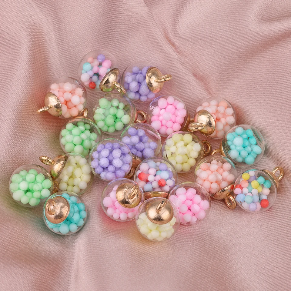 20ks 22*16 DIY Mermaid Bubble Farba Bubble Ball Glass Guli Gule prívesok prívesok prívesok náramok náramkov prívesok prívesok prívesok