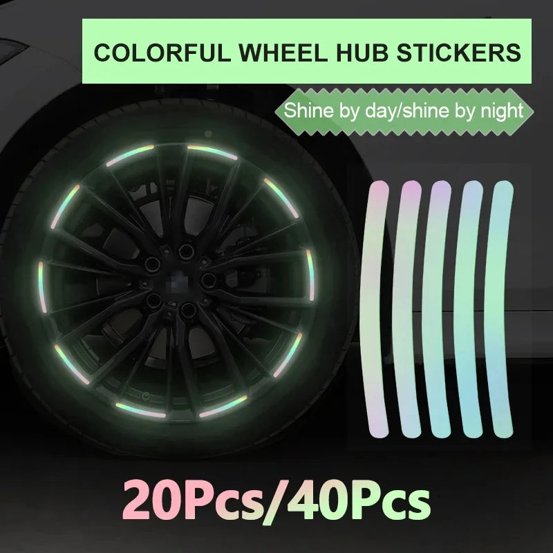 20ks 40ks pneumatika RIM RIM REFLESTICKÁ STRÁNKA MOTORACLE STROJA STROJA GLOWN-THE-THE DARK DEKRATÍVNE PRÍSLUŠENSTVO STRÁNKY