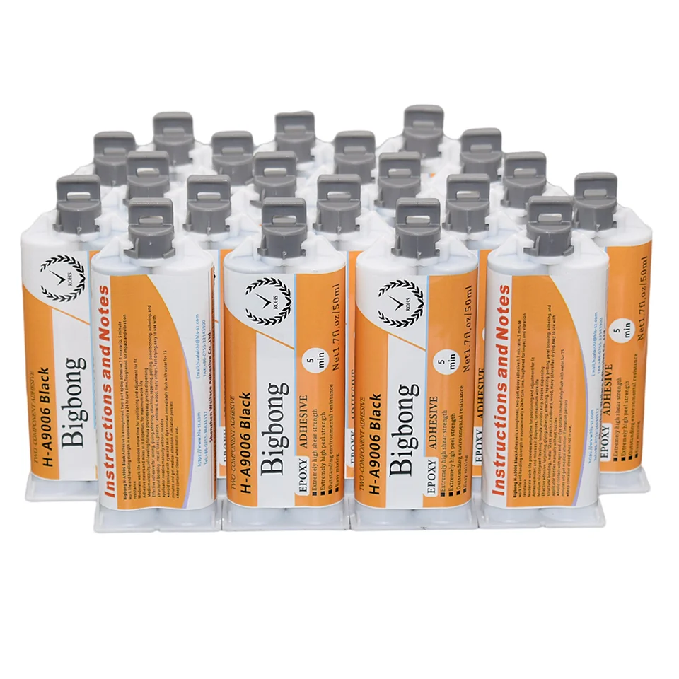 20ks 50 ml čierne ab lepidlá 1: 1 epoxidové lepidlá lepidla dvojzložková živica silné prilepenie pre 50 ml 1: 1