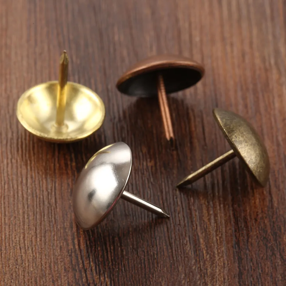 20ks dekorácie čalúnené klenoty na nechty na nechty Darčeková skrinka na nábytok nábytkový nábytok pushpin doornail 19x20mm hladké zlato/striebro/bronz/meď