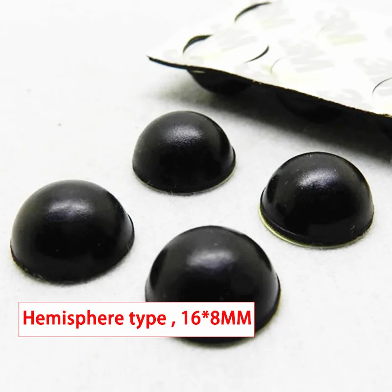 20ks hemisféra 3M 3M Zosilňovač zvukového reproduktora Amplifier Pothľovač nohy Absorpcia Vibrácie Absorpcia gumy Anti-šokom Self-Shock 16*8 mm