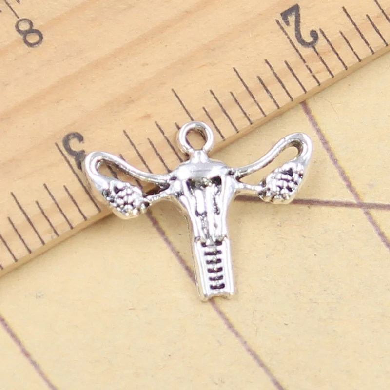 20ks kúzla Ženy Vnútorné genitálie 18x23 mm Tibetské strieborné prívesky starožitné šperky výroby domácich majstrov vyrábajú ručne vyrábané remeslo