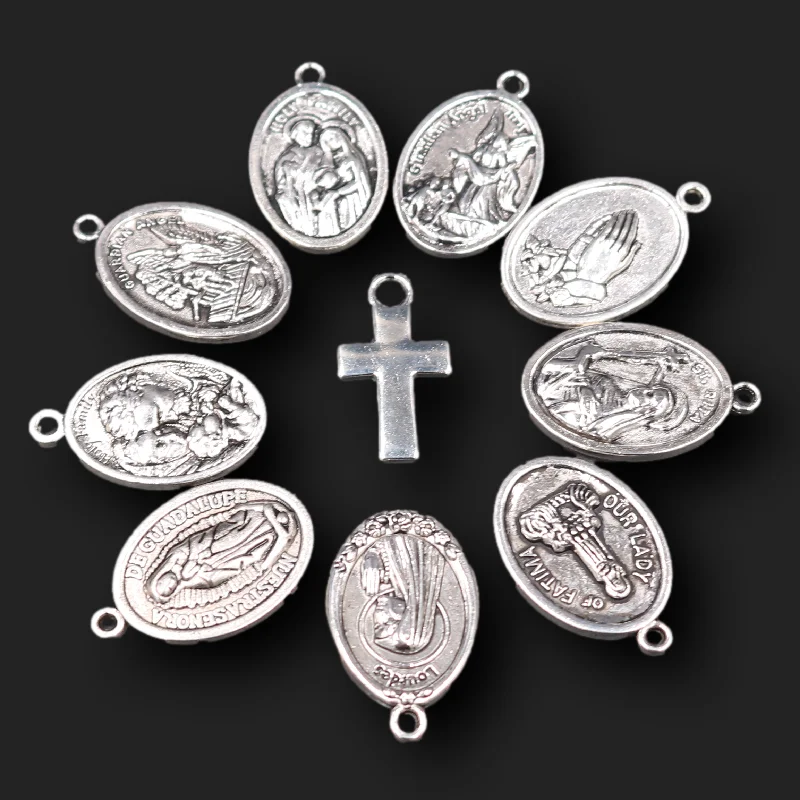 20ks mix Panna Mária/svätý Michael/Svätý otec/sväté dieťa/sväté srdce/Pontiff Pendant DIY Charms