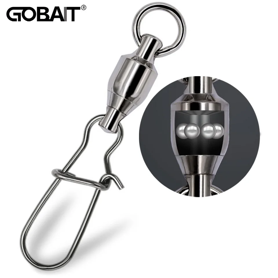 20ks otáčanie Snap Pin guľôčkový ložisko Rolling Rotačný prsteň pracku súprava Pesca Lure Line Pripojte konektor rybárskych nástrojov krížový zámok konektor