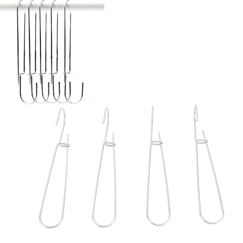 20ks papierový vzor Hook Galvanizovaná oceľ 2,5x185 mm vzor Vytvoril úložisko papiera zavesenie háčika háčika