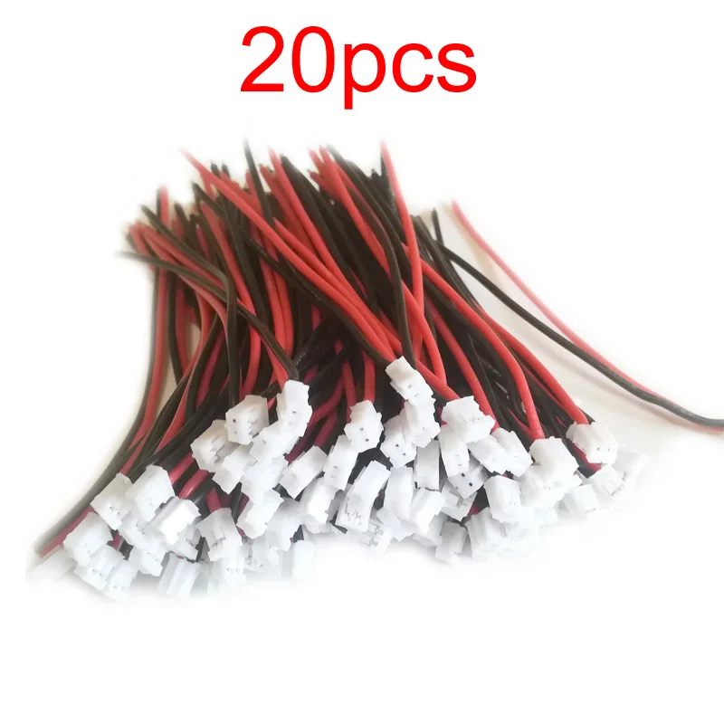 20ks Ph2.0 Extra mäkký silikónový kábel spojovacia čiara konektor Drôt muž/žena pre diely Kingkong Tiny7 RC Drone Hračky
