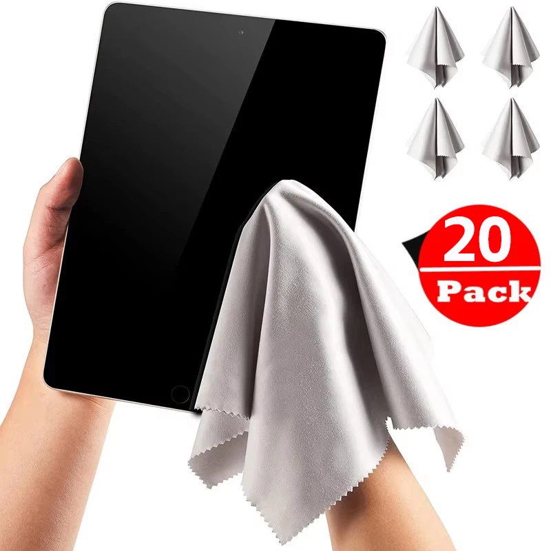 20ks počítačové čistenie handričiek Mikrofibriky okuliare Objektín Čistiace televízor TEAPTOP Tablet Tablet Phone Electronics Screen Screen 14 cm