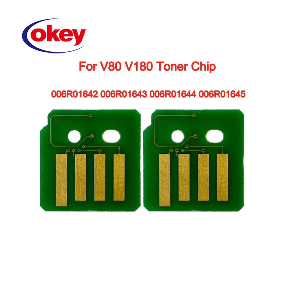20ks resetový toner kazetový čip 006R01642 006R01643 006R01644 006R01645 pre Xerox V80 V180 2100 V2100 Laserová tlačiareň