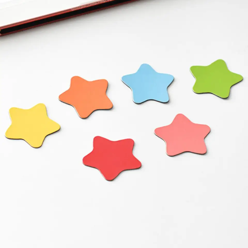 20ks/sada Magnetic Sticker Multicolor Detské preteky DIY Craft Stars Blackboard Magnet Magnet na tabuľu pre materskú školu