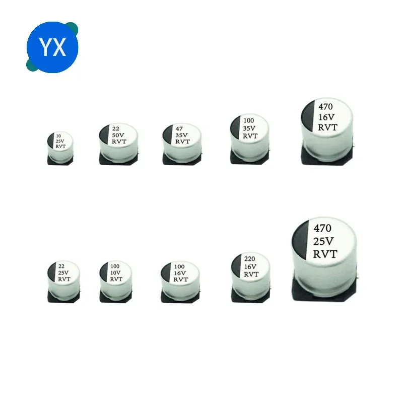 20ks SMD elektrolytický kondenzátor 6.3V 10V 16V 25V 35V 50V 0,1 1 2,2 3,3 4.7uf 10UF 3UF 3UF 47UF100UF 220UF 330UF 470UF 1000UF