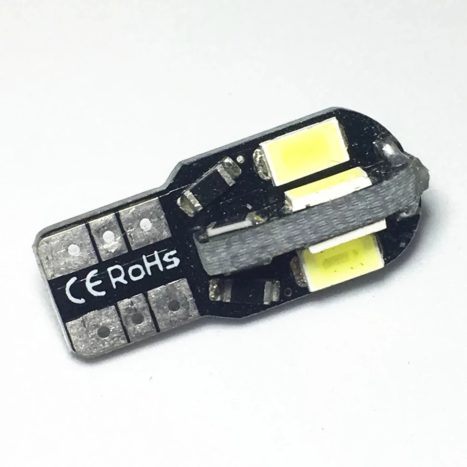 20ks T10 W5W LED žiarovky CANBUS 5730 8SMD 12V Vnútorná mapa automobilu DOME LIVETS Parkovacie svetlo 6000K 194 168
