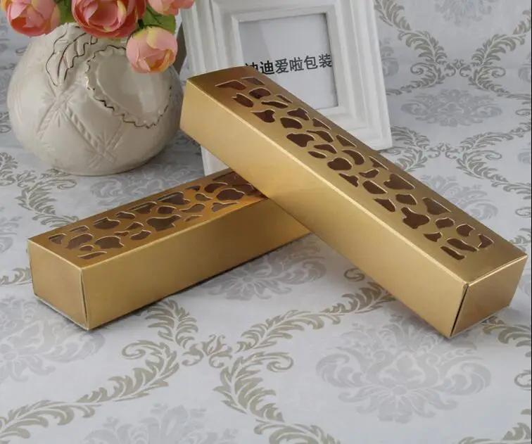 20ks/veľa cookie balenie zlatého farebného pásu duté macaróny, koláč, čokoláda, muffinové sušienky krabičky na pečenie