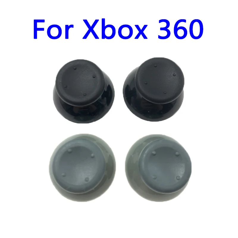 20ks čierna šedá hra gumová talka gombíka Joystick Cap pre ovládač Xbox 360