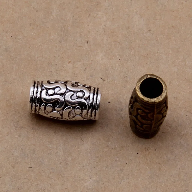20ks/šarža 6x11mm kovová trubica rozpery korálky pre šperky na výrobu náramkov náramkov DIY nálezy Z448