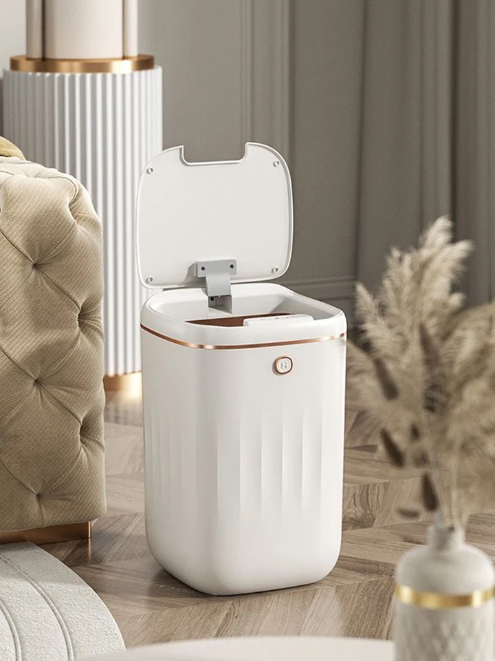 20L Senzor Elektrický odpad môže UV svetlo nabíjanie koša kúpeľňa automatio vodotesná recyklácia toaletného odpadu s vekom inteligentný domov
