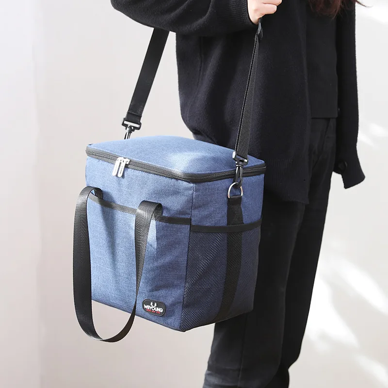 20L Viacnásobná prenosná izolačná taška Termal Cooler Lunch Box Udržujte čerstvé úložisko bento puzdro vonkajšie kempingové piknikové tašky