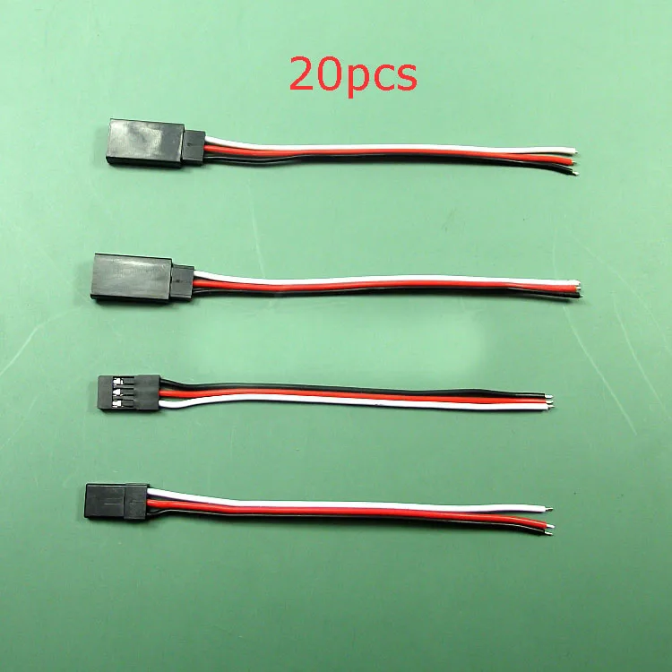 20pcs Servo Extension Cable/ Servos Wire/ JR/ Futaba Plug Connection Kábel/ prijímač Wire/ Dupont Cable pre model auta/ roviny