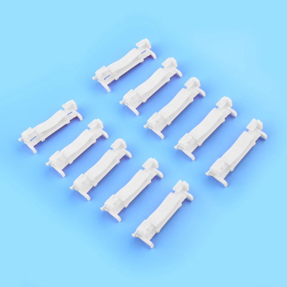 20pcs strešné lišty Kvapkanie Rail Clips 7403A289 7403A143 Fit for Mitsubishi Lancer Evo Outlander Ex Sport 2011 Biely plast 2012 2012