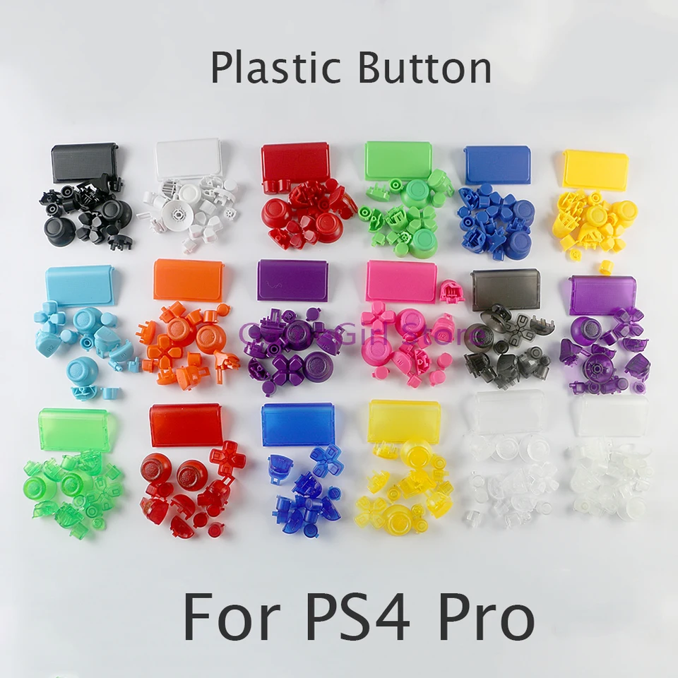 20sety Plná súprava plastového tlačidla pre PlayStation PS4 PRO 4.0 Verzia radič JDS-040 JDM-040 R2 L2 R1 L1 Spúšťací DPAD DPAD