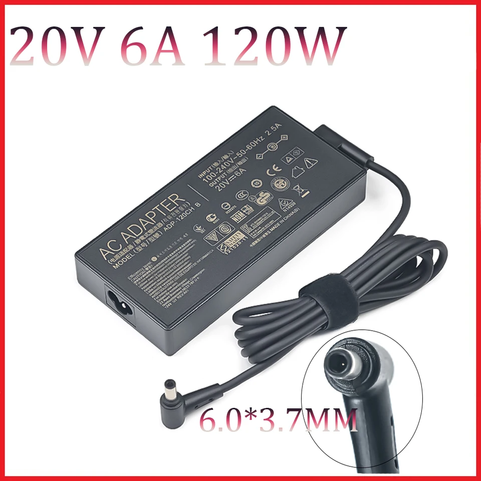 20V 6A 120W 6,0x3,7 mm ADP-120CH B nabíjačku AC adaptéra pre ASUS FX705GM FX705DT FX705GE FX705GD FX705DY FX505GM FX505GD