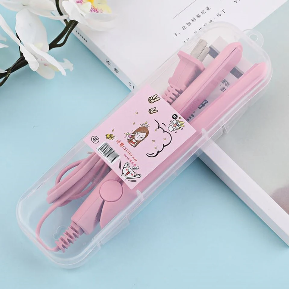 20W 2-v-1 mini keramické vlasové potrubie natáčanie kefy Curling Iron Wand Hair Beauty Tool Nástroj US Plug