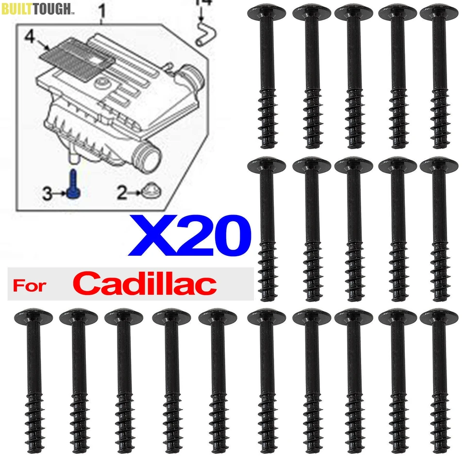20x pre Cadillac CT4 CT5 CT6 XT5 XT6 XTS CTS ATS Air Filter Cleant Box COZAL SKLADOVÉ VELO SKREČKA 12800518 13384034