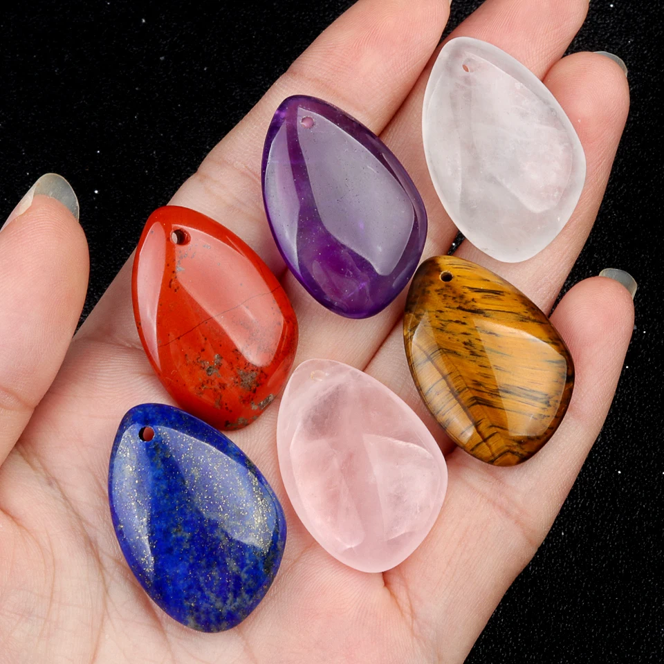 20x30 mm nepravidelný tvar prívesok Prívesok prírodný kameň Crystal Quartz Ametysts kúzla pre šperky výroby DIY náhrdelníkov