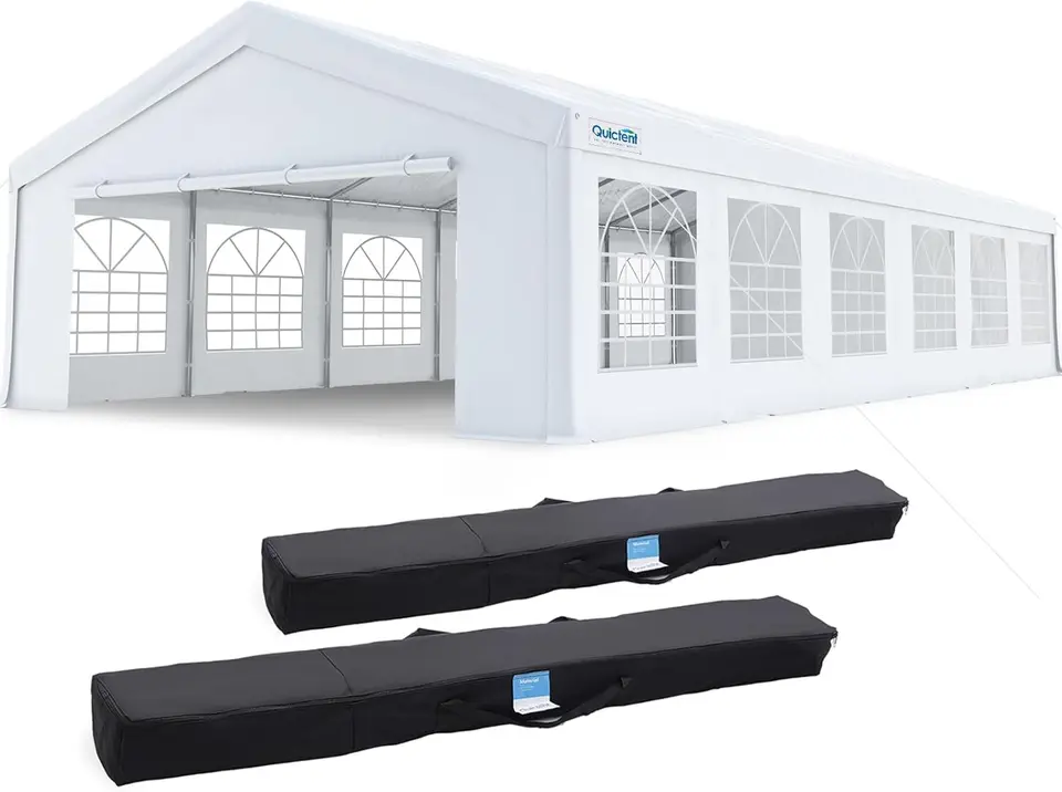 20x40ft Party Stan Heavy Duty Outdoor Canopy Stan Carport Svadobné podujatie BBQ Svadobné stany pre večierky s skladovacími taškami
