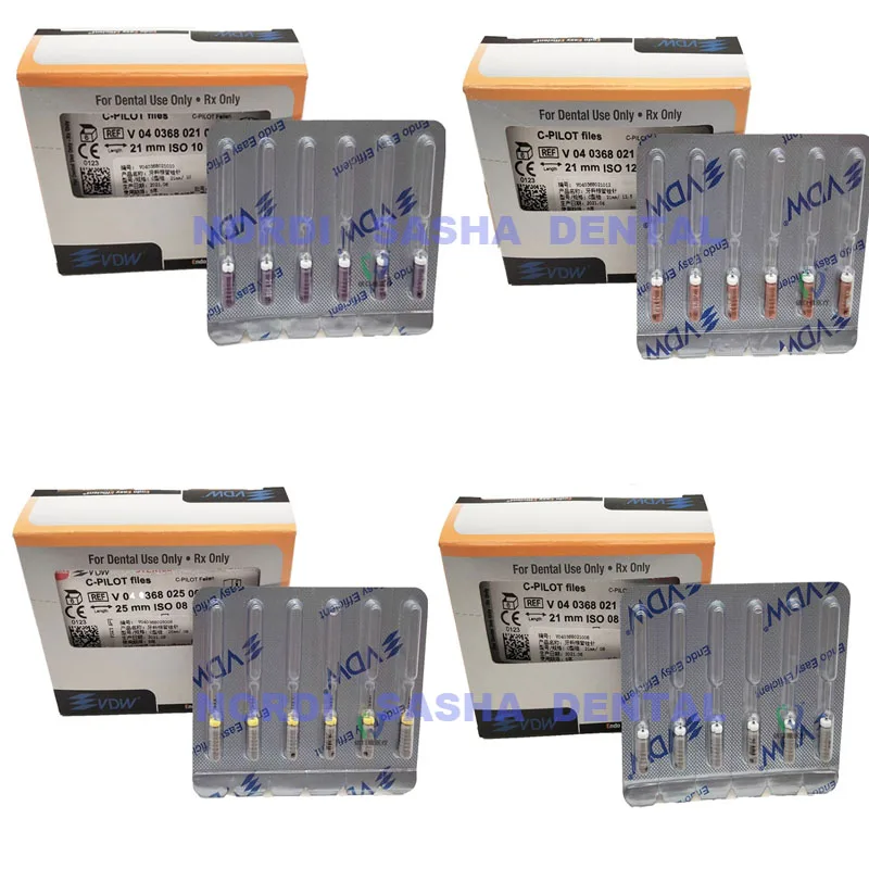 21/25 mm VDW Sterilné súbory C-pilotov zubné endo VDW C Pilotné súbory na sondovanie v kalcifikovaných súboroch ENDO Canals