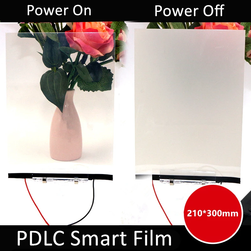 21*30 cm Smart Window Gule Film Prispôsobený inteligentný film PDLC Magic prepínateľný priehľadný elektrický film A4 Vzorka veľkosti pre test