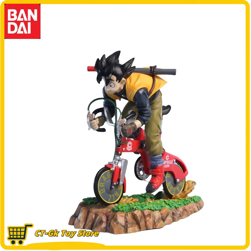 21 cm Anime Dragon Ball Figures Goku Ride na bicykli GK Collection Ornament Darčeky PVC Model Hračky zdobia hračky pre deti
