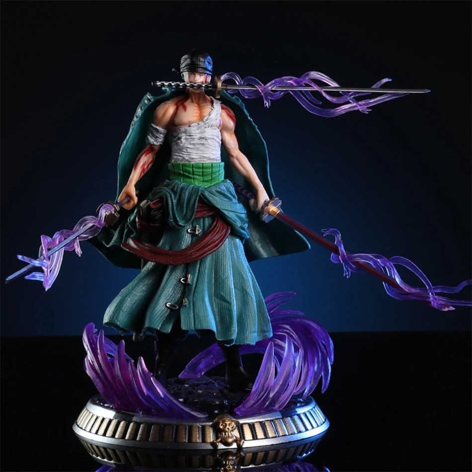 21 cm Jeden kus figuríny Malý krvný kúpeľ Sauron One Piece GK Trojnohový prietok verzia Scéna Scéna socha v krabici anime