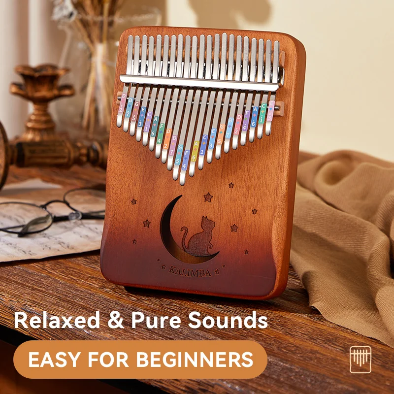 21 -key Cat Thumb Piano Kalimba Set - Piano pre začiatočníkov, klavír Perfect Birthday Darček klavír