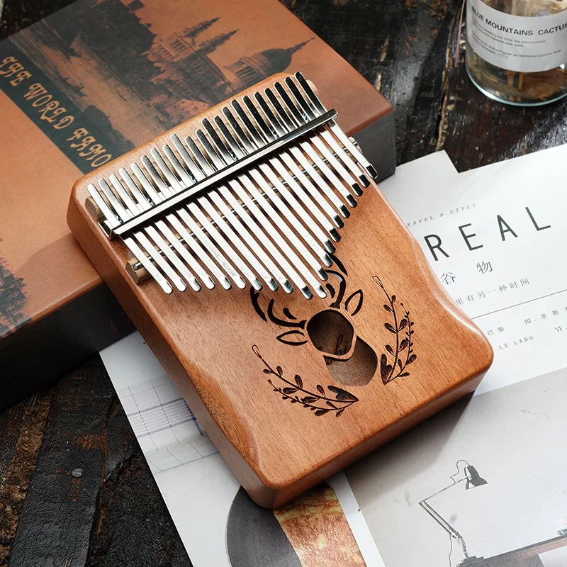 21 Keys Kalimba Music Keyboard Instrument Wood Kalimbas Profesionálne hudobné nástroje Príslušenstvo Začiatočník Finger Piano Gift