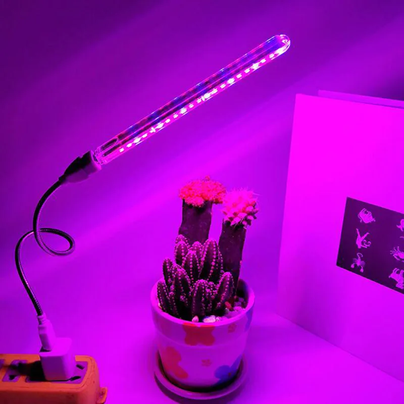 21 LED rastlina Grow Light 5V USB Mini kvetina pestovateľa Svetla stola červená modrá DC 5V vnútorná žiarovka fyto pre črepníkovú šťavnatú akričku