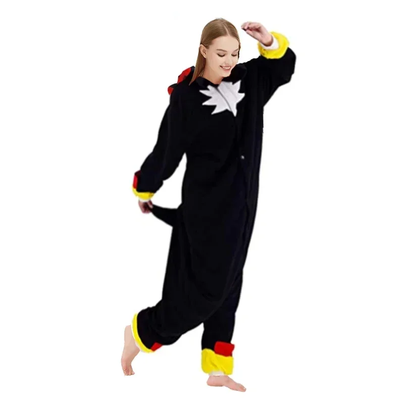 21 Nový nadrozmerný XXL čierny tieň karikatúry pyžamy Žena Mužské zviera Dospelé vianočné hedgehog Cosplay mýval kigurumi