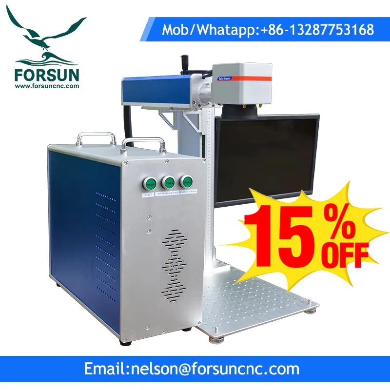 21% zľava! Long Service Life 20W 30W 50W 100W prenosné vlákno CO2 laserové označenie