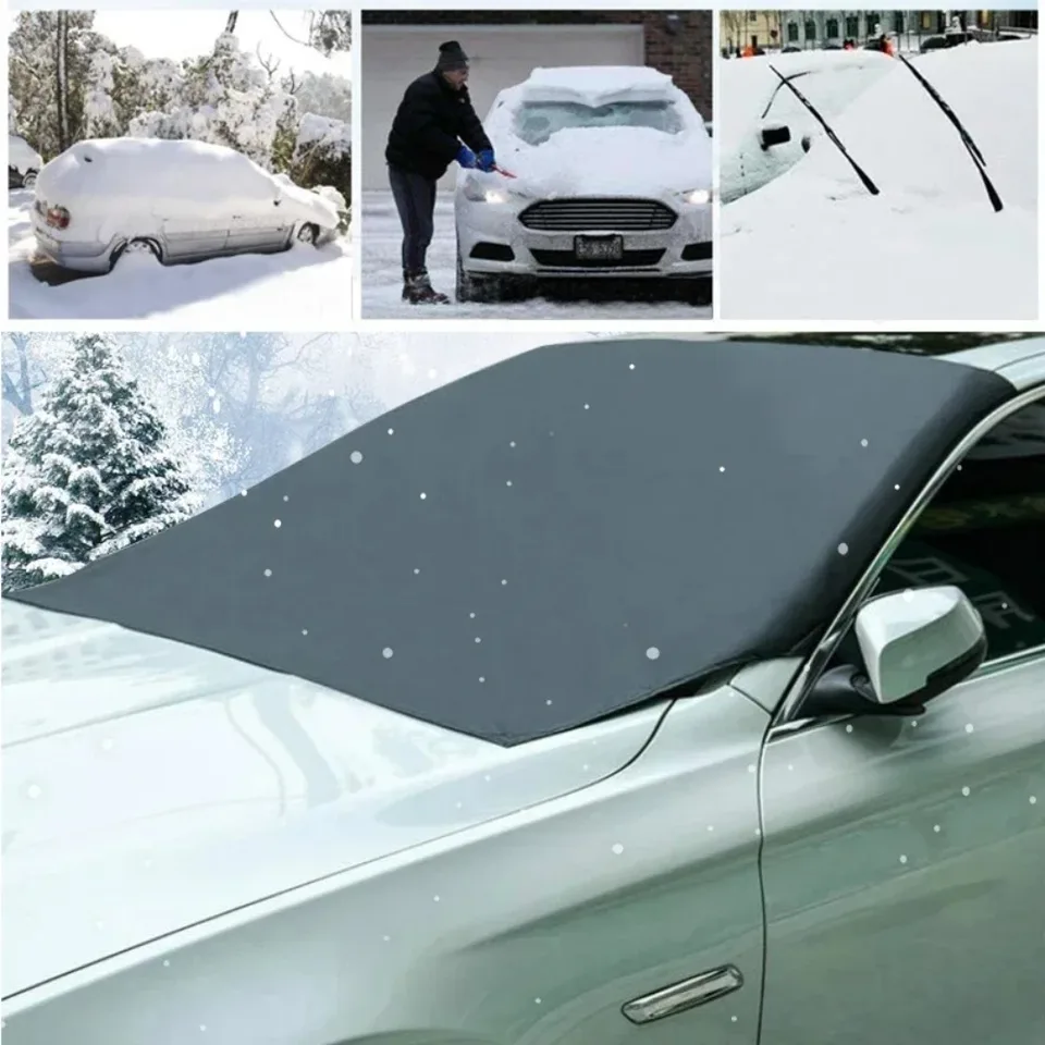 210*120 cm Nové magnetické auto Snow Shield Zhustená nepremokavá ochrana Half Cover Sneh Sneh Sneh Sun Shield Frost