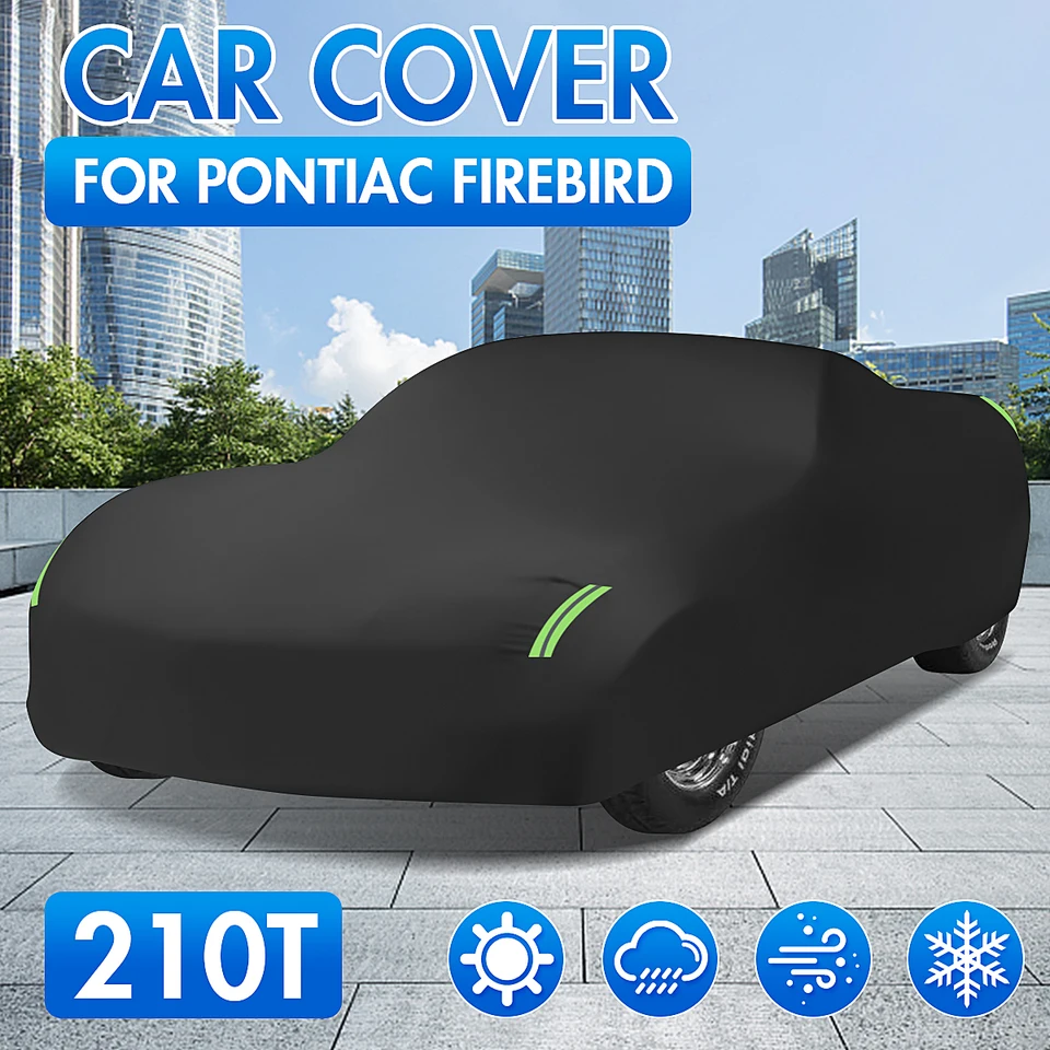 210t kryt automobilu pre Pontiac Firebird Car Stan Exterior Covers Outdoor Winter Sneh Sun Dážď odolné